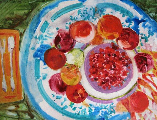 Bowl of Cherries / 22x32 / $600